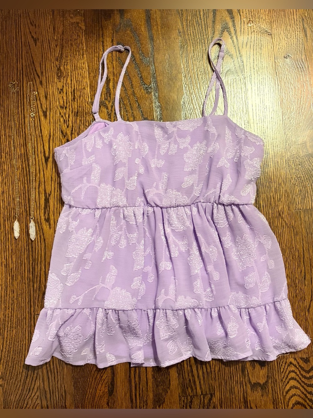 NEVER WORN JEWELRY + TOP BUNDLE—ONE TOP & 2 NECKLACES